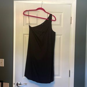 Black size 10 Theory linen shift dress